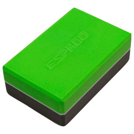Блок для йоги Espado серо-зеленый ES2722