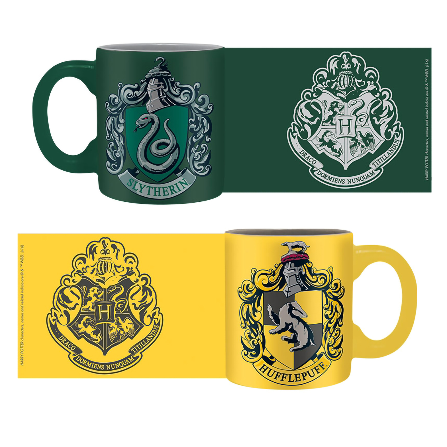 Набор кружек ABYStyle Harry Potter Slytherin and Hufflepuff 2 шт 110ml ABYMUG307 - фото 5