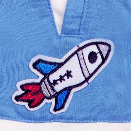 Одежда для кукол BUDI BASA Футболка синяя с ракетой и сливовые штаны для Басика 30 см Oks30-179