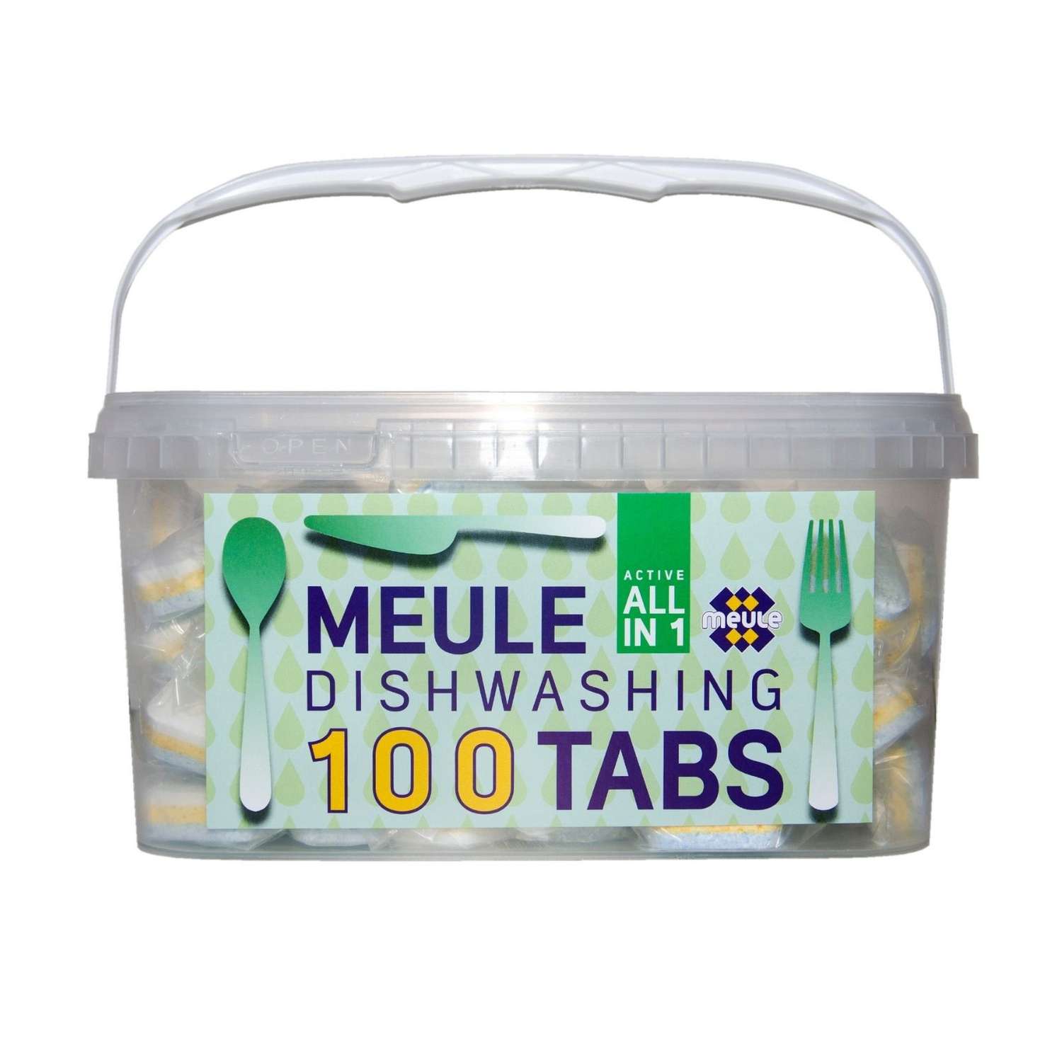 Таблетки для мытья посуды MEULE All in 1 в посудомоечной машине 100 шт - фото 1