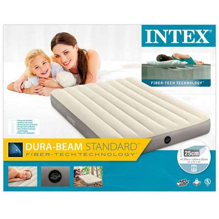 Надувной матрас INTEX кровать бим делюкс 137х191х25 см