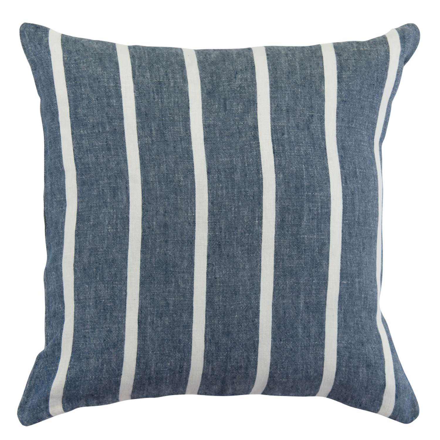 Чехол на подушку Tkano декоративный в полоску темно-синего цвета 45х45 см - фото 1
