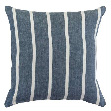 Чехол на подушку Tkano декоративный в полоску темно-синего цвета 45х45 см