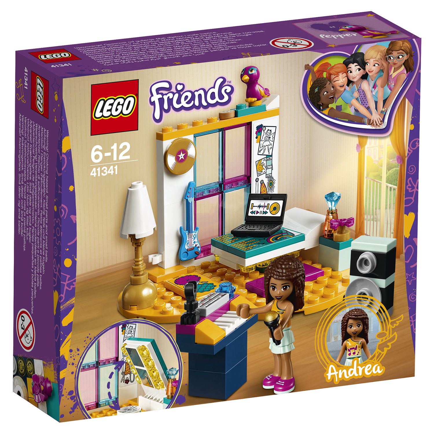 Конструктор LEGO Friends Комната Андреа 41341 купить по цене 499 ₽ в  интернет-магазине Детский мир