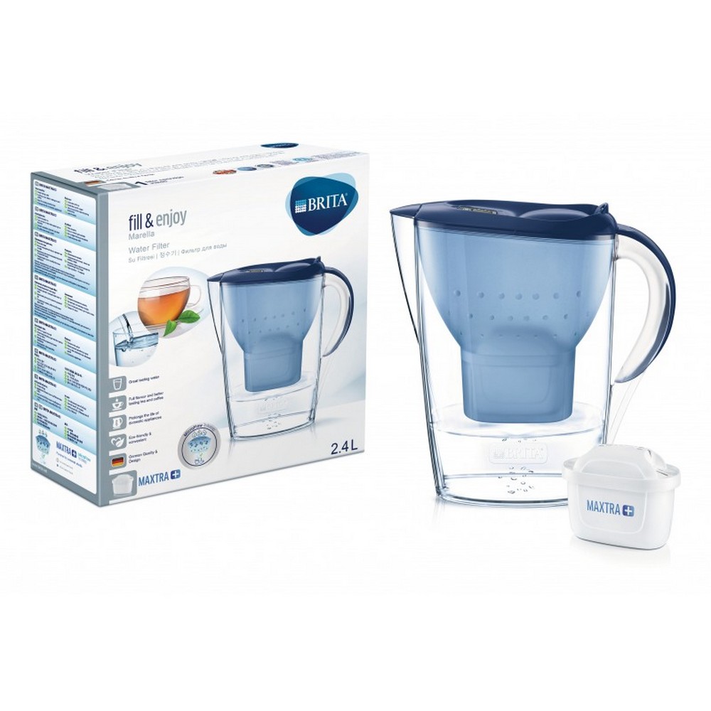 Фильтр-кувшин BRITA Marella ME4W MX+ синяя 2.4 л - фото 1