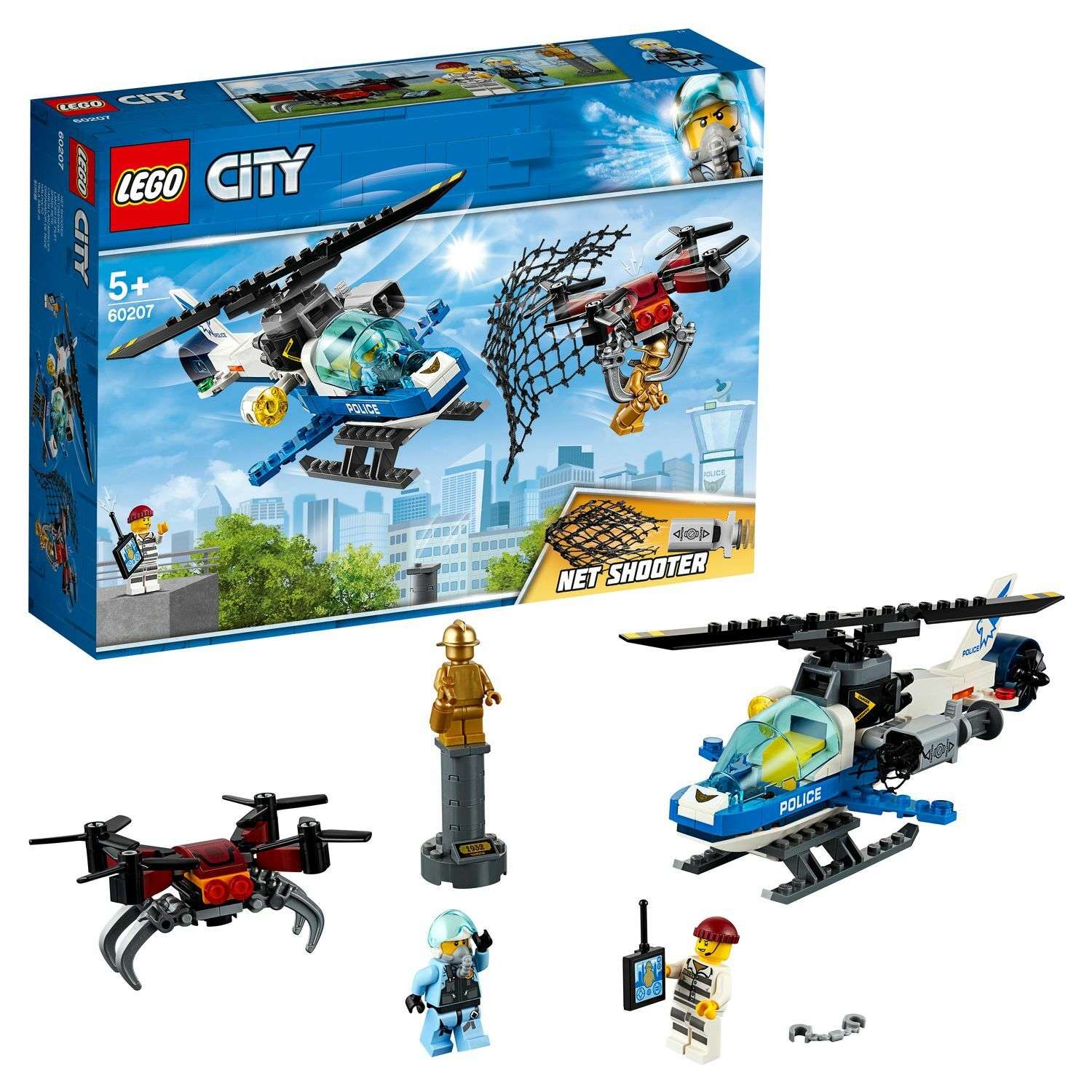 Конструктор LEGO City Police Воздушная полиция: погоня дронов 60207 - фото 1