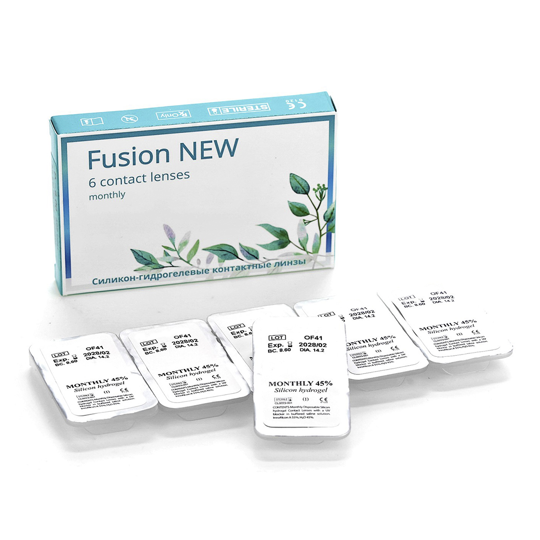 Контактные линзы OKVision Fusion NEW 6 шт R 8.6 -3.75 - фото 2