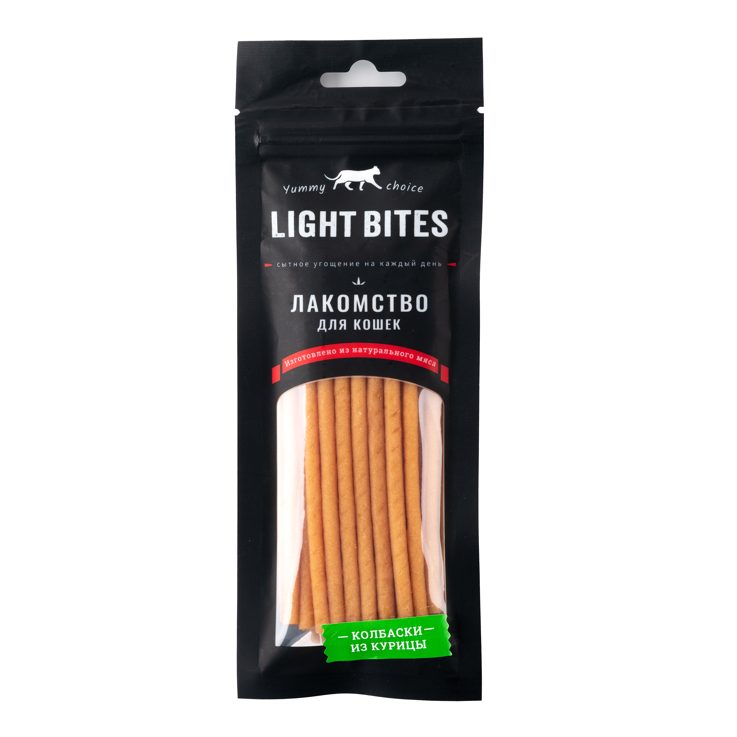 Лакомства для кошек Light Bites 45г Колбаски из курицы LB019 - фото 1