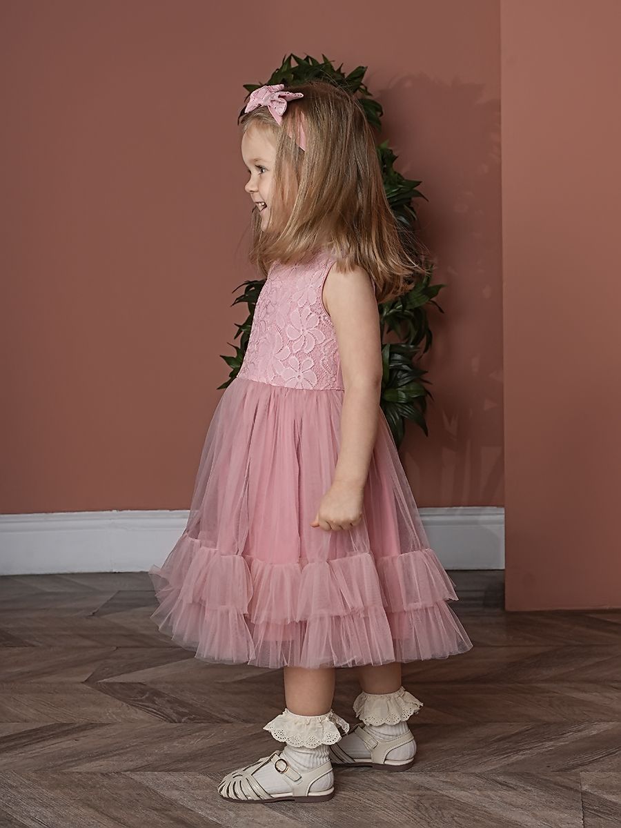 Платье Trendyco kids ТК617/румяна-Blush - фото 4