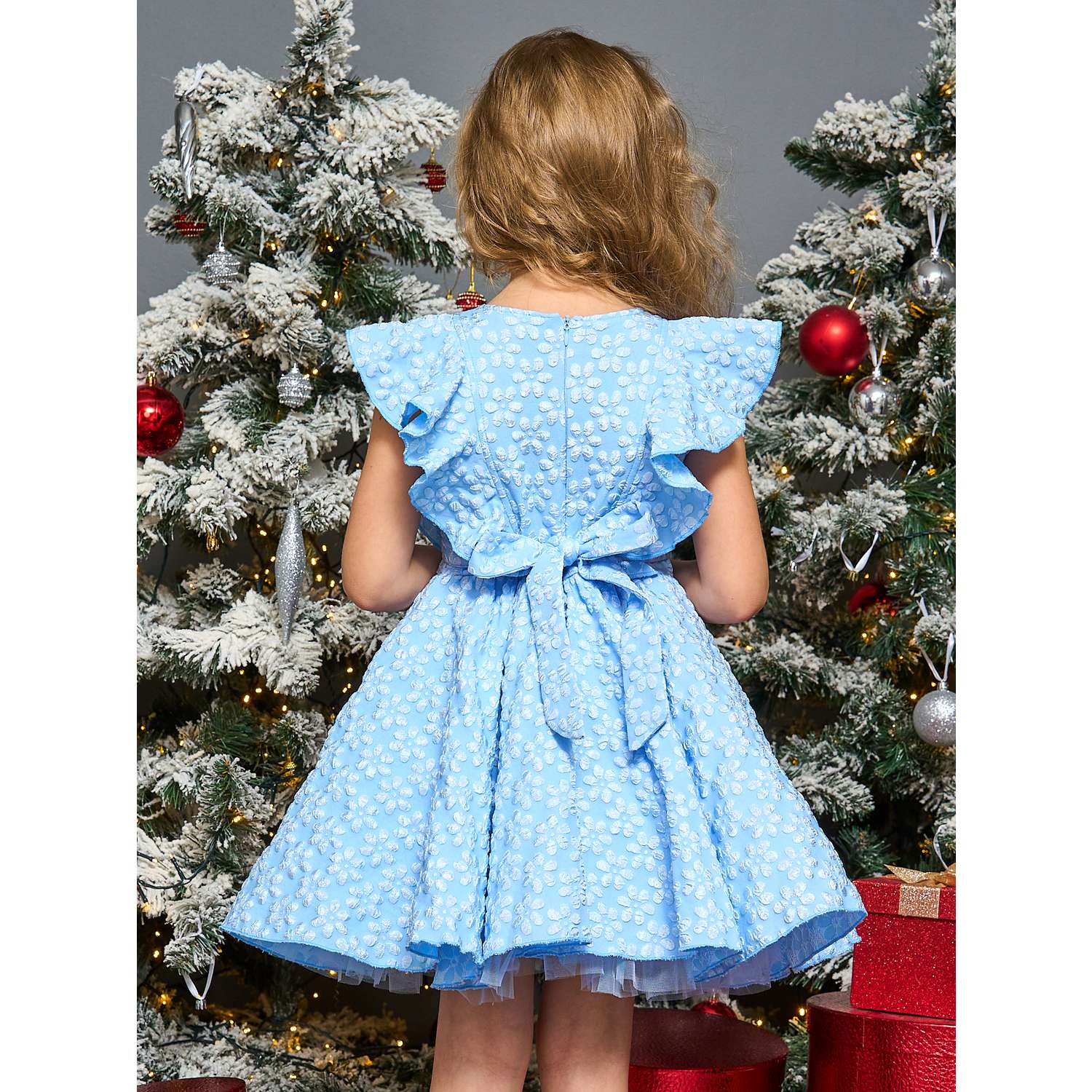 Платье Sofisha kids Plat.cvetok-blue - фото 9