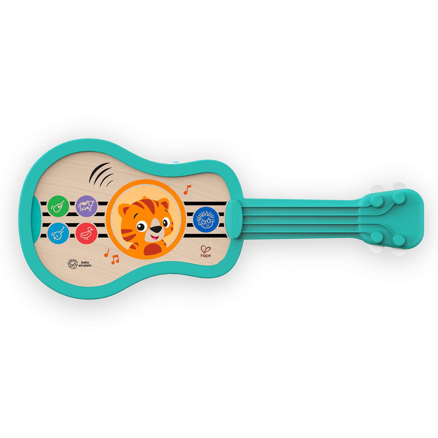 Музыкальная игрушка HAPE для малышей Гавайская гитара сенсорная голубая - фото 2