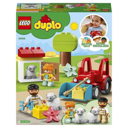 Конструктор LEGO DUPLO Town Фермерский трактор и животные 10950