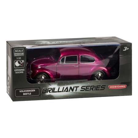 Машина Mobicaro 1967 Volkswagen Beetle 1:32 Фиолетовый