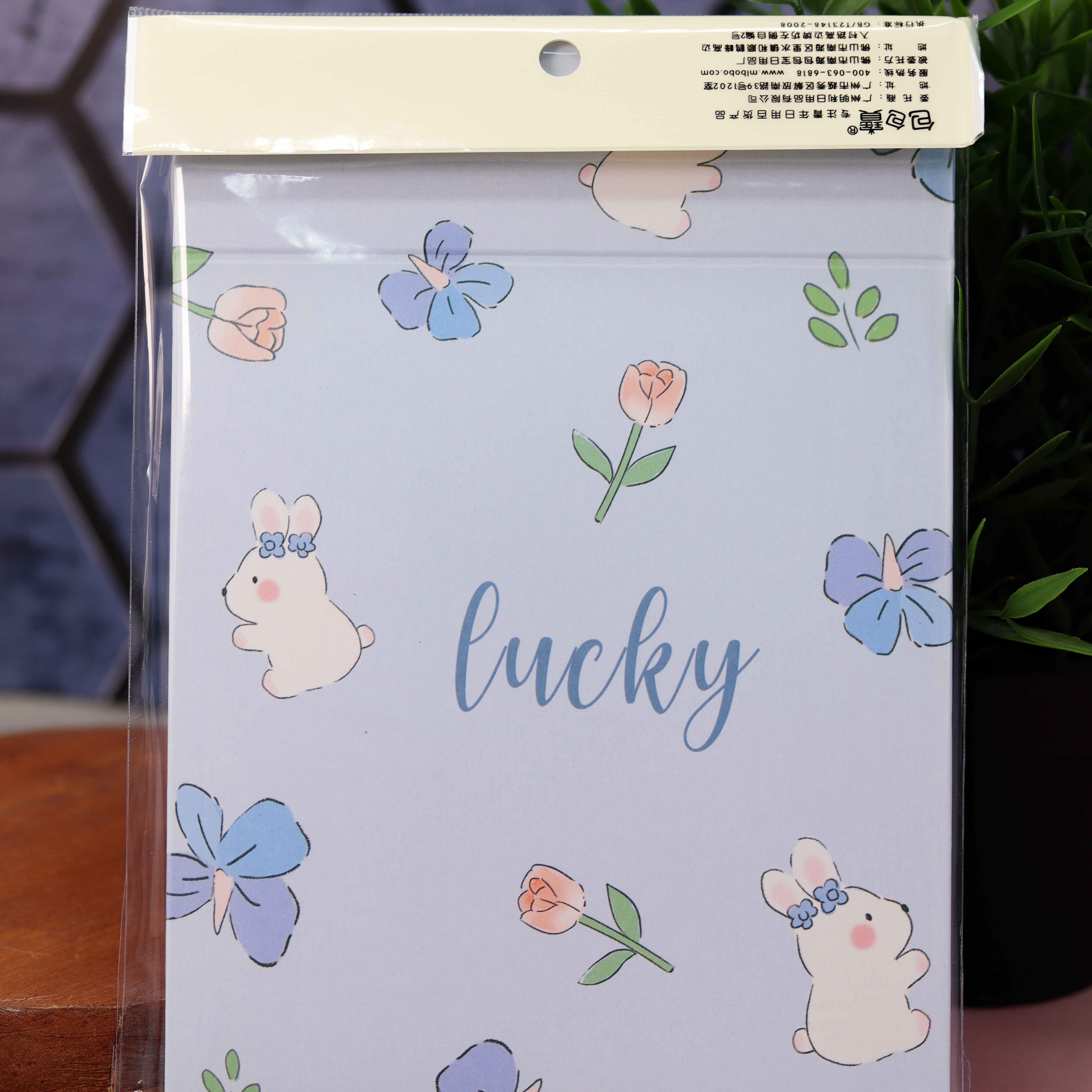 Зеркало настольное для макияжа iLikeGift Lucky bunny blue - фото 5