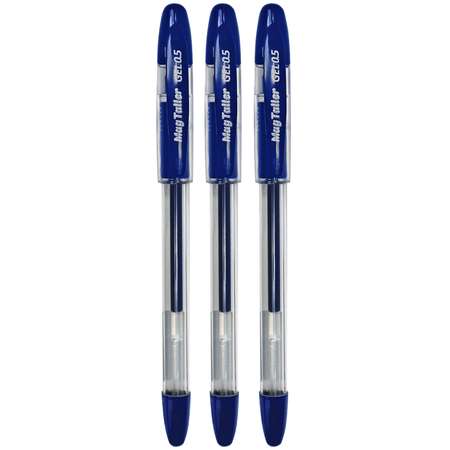 Ручки гелевые Magtaller Soft 3шт Синие 220040/3С