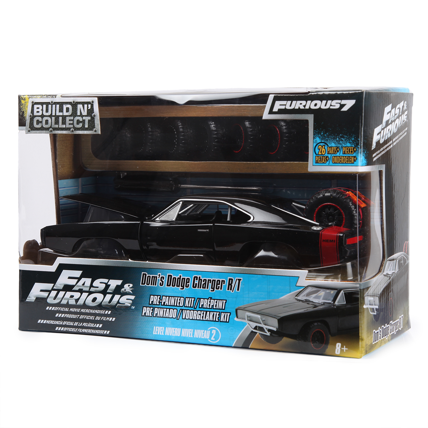 Автомобиль Fast and Furious Dodge 1:24 без механизмов 97363 - фото 1