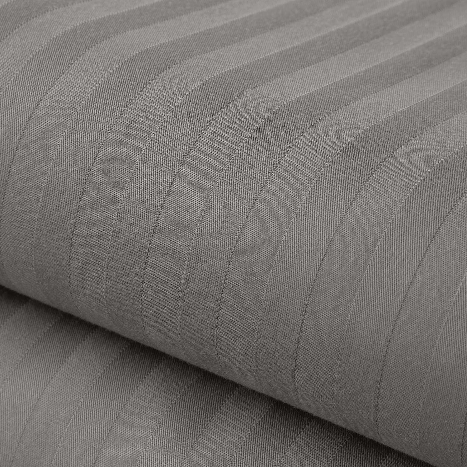 Комплект постельного белья Verossa 1.5СП Gray страйп-сатин наволочки 50х70см 100% хлопок - фото 7