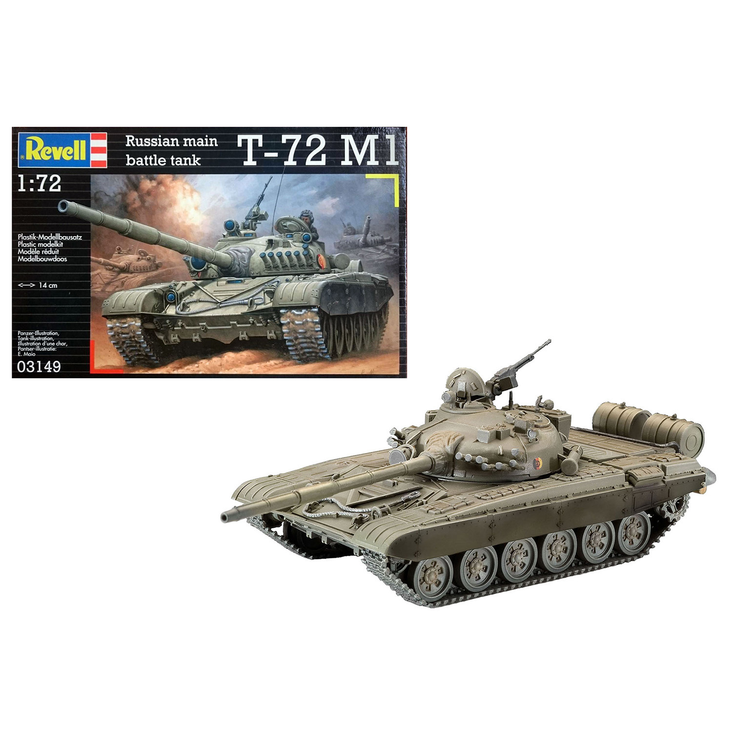 Советский танк Revell T-72M (1/72) 3149 - фото 4