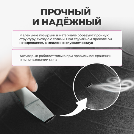 Фитбол YourFit черный 65 см