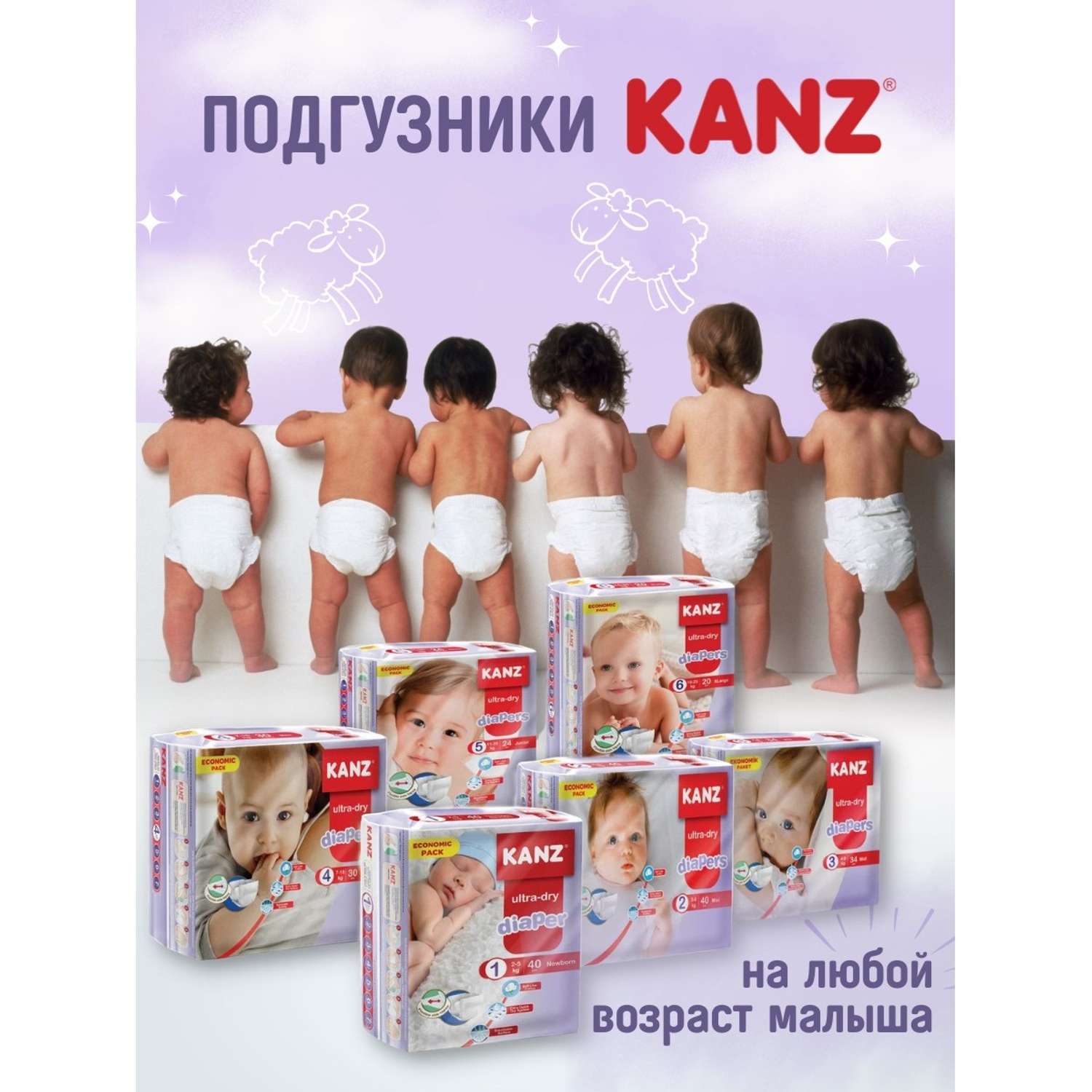 Подгузники KANZ для малышей размер 2-6 кг 76 шт - фото 9
