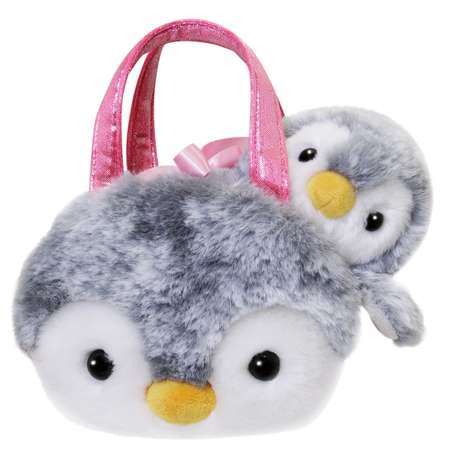 Игрушка мягкая Aurora Пингвин в сумке 201107A