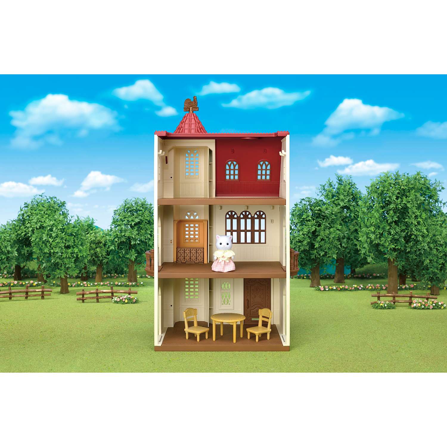 Набор Sylvanian Families Трехэтажный дом с флюгером 5400 - фото 21