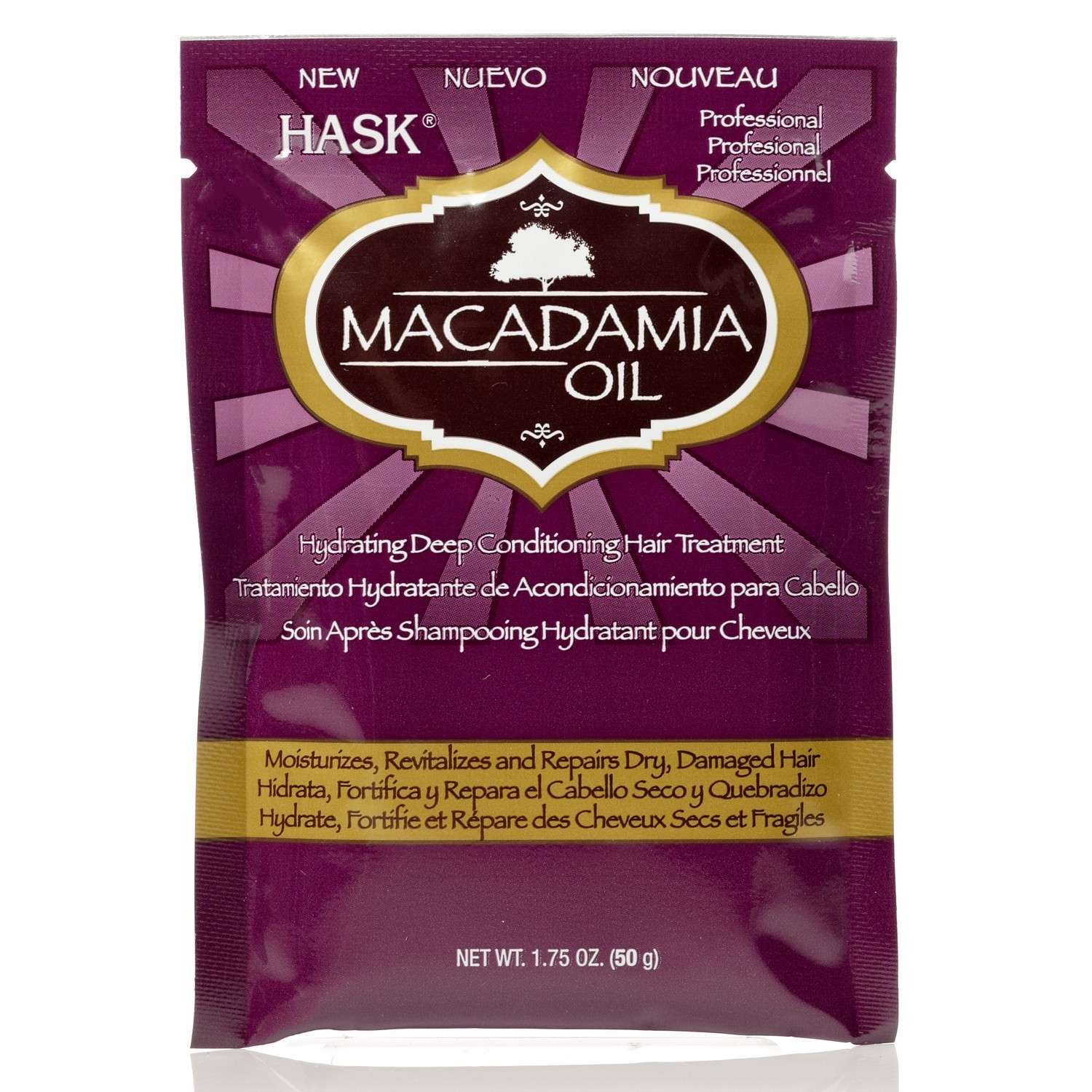Увлажняющая маска HASK с маслом Макадамии - фото 1