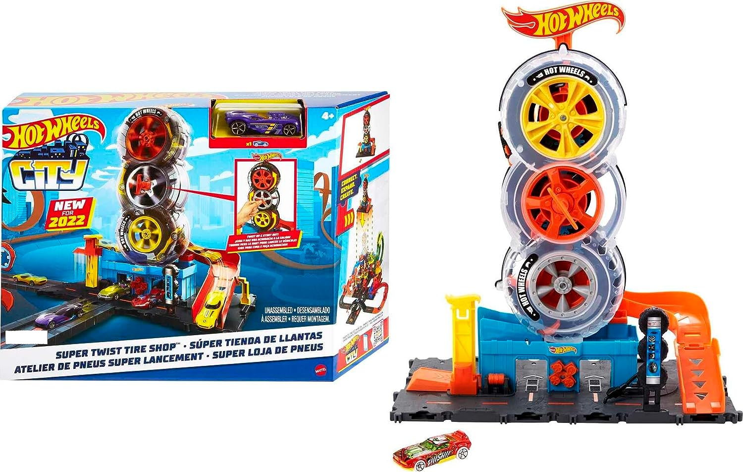 Набор игровой Hot Wheels Сити Автотрек Шиномонтажная мастерская HDP02 Hot  Wheels купить по цене 4999 ₽ в интернет-магазине Детский мир