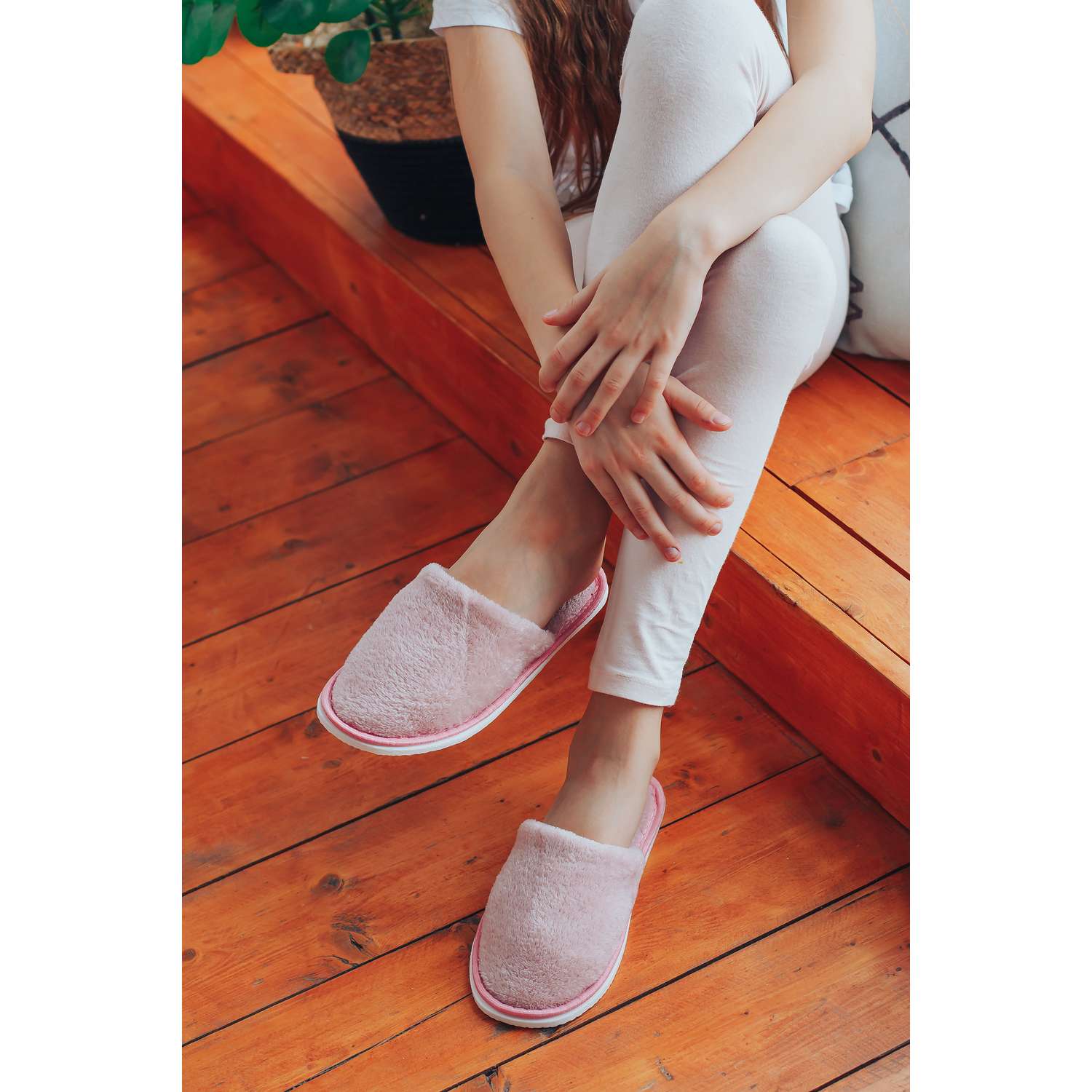 Тапочки домашние IVShoes С-6ЖВТ-МР/бледно-розовый - фото 4