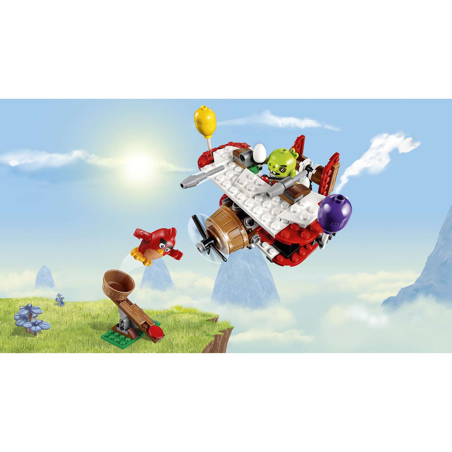 Конструктор LEGO Angry Birds Самолетная атака свинок (75822) - фото 4