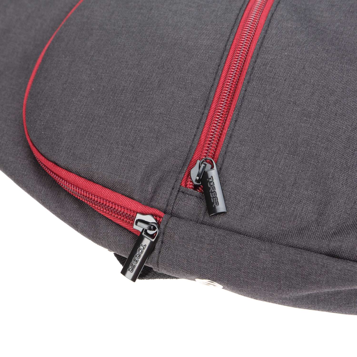 Рюкзак TORBER с одним плечевым ремнем чёрный бордовый - фото 2