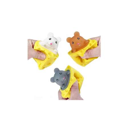 Набор мышь в сыре Эмили из трех штук цвет желтый