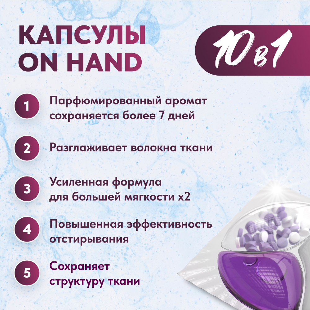 Капсулы для стирки OnHand Агат и хризантема - 30 шт - фото 3