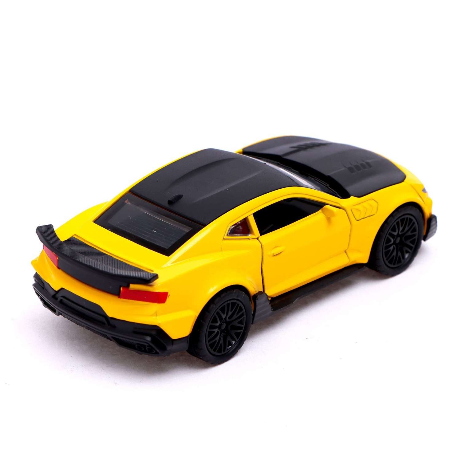 Машина Автоград металлическая «Спорт» инерция открываются двери багажник цвет жёлтый 7188627 - фото 4