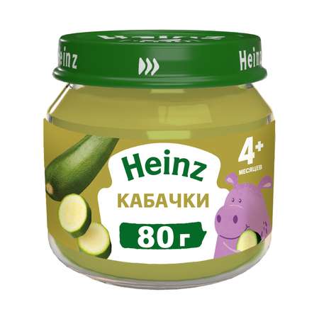 Пюре Heinz кабачки 80г с 4месяцев