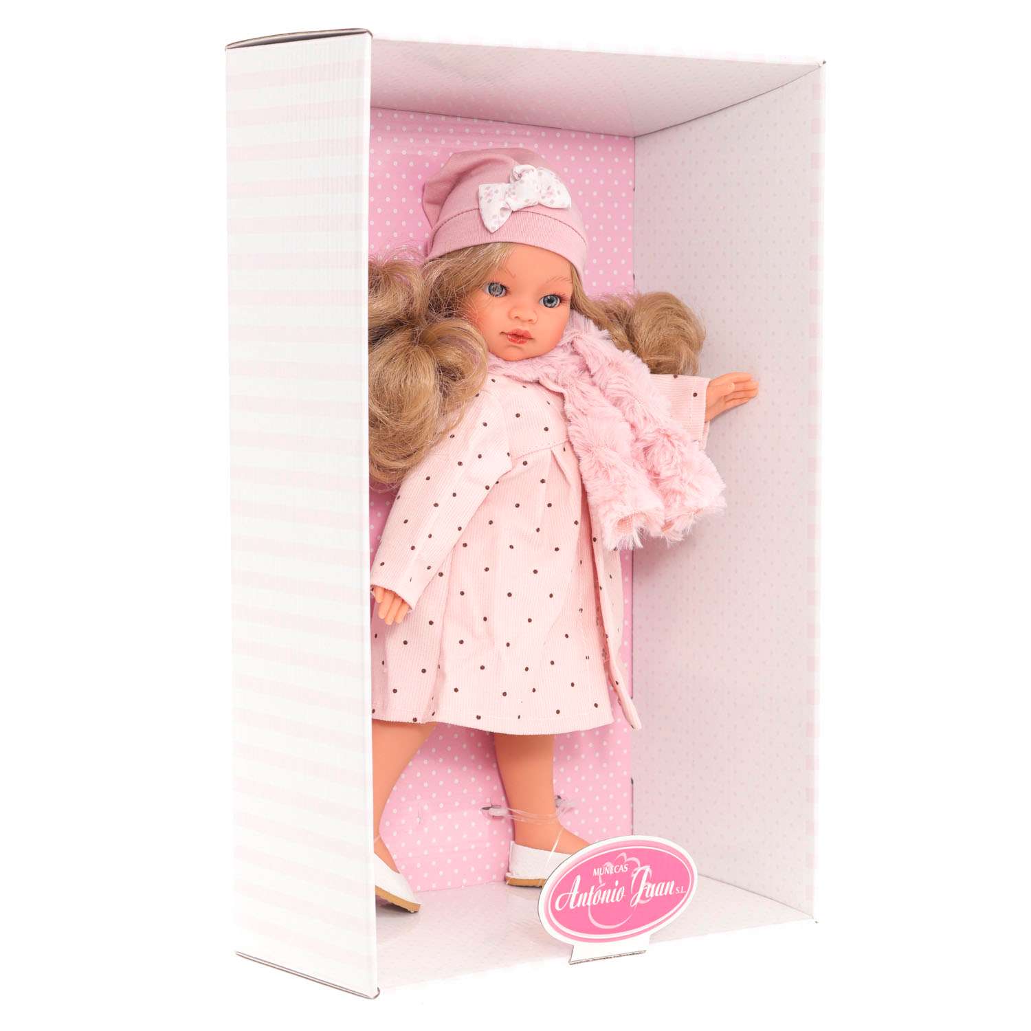 Кукла девочка Antonio Juan Ракель в розовом 33см виниловая 25089 - фото 12