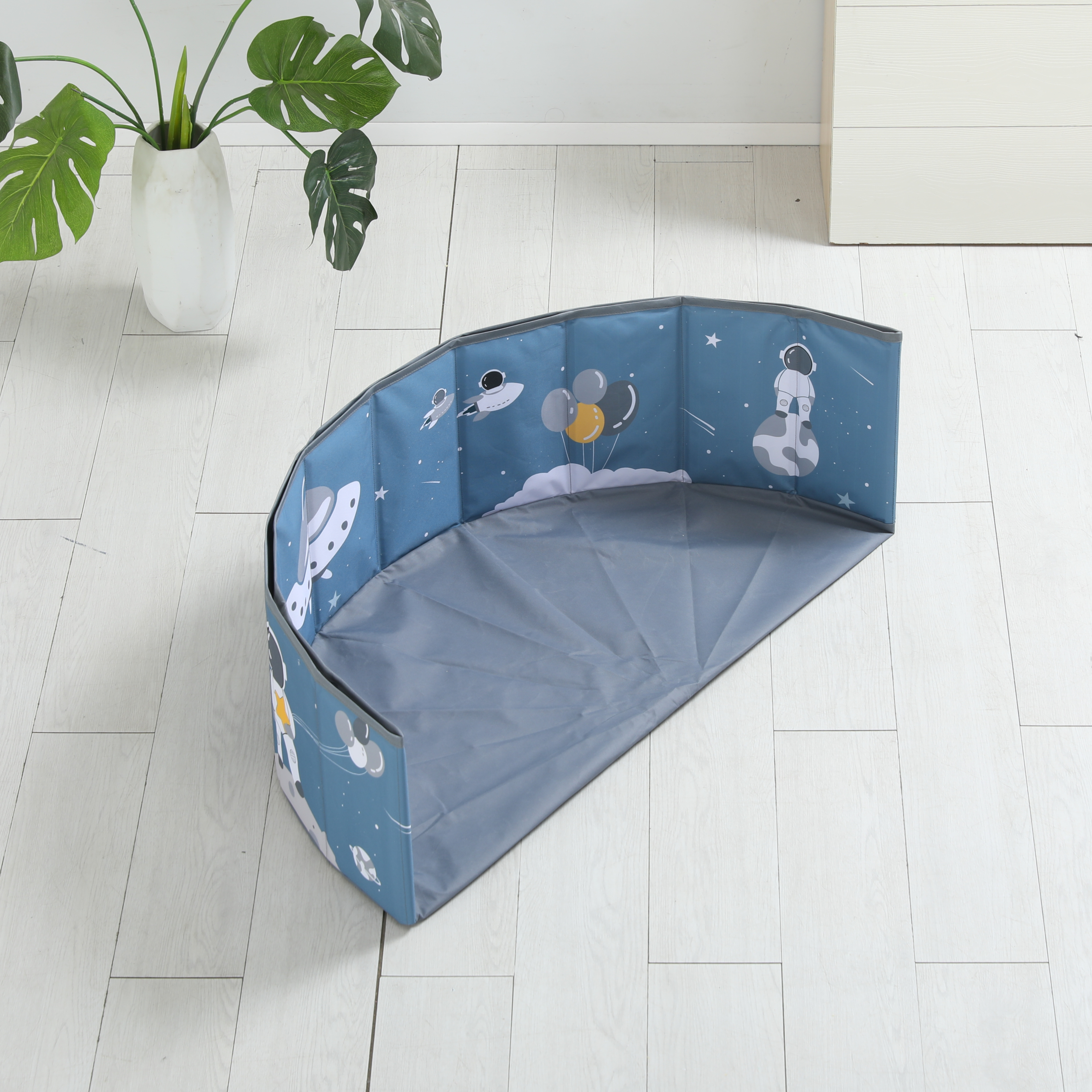 Сухой бассейн для шариков UNIX Kids Space 100 blue без шариков - фото 8