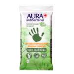 Влажные салфетки AURA Antibacterial ECO Protect Flushable big-pack 40шт