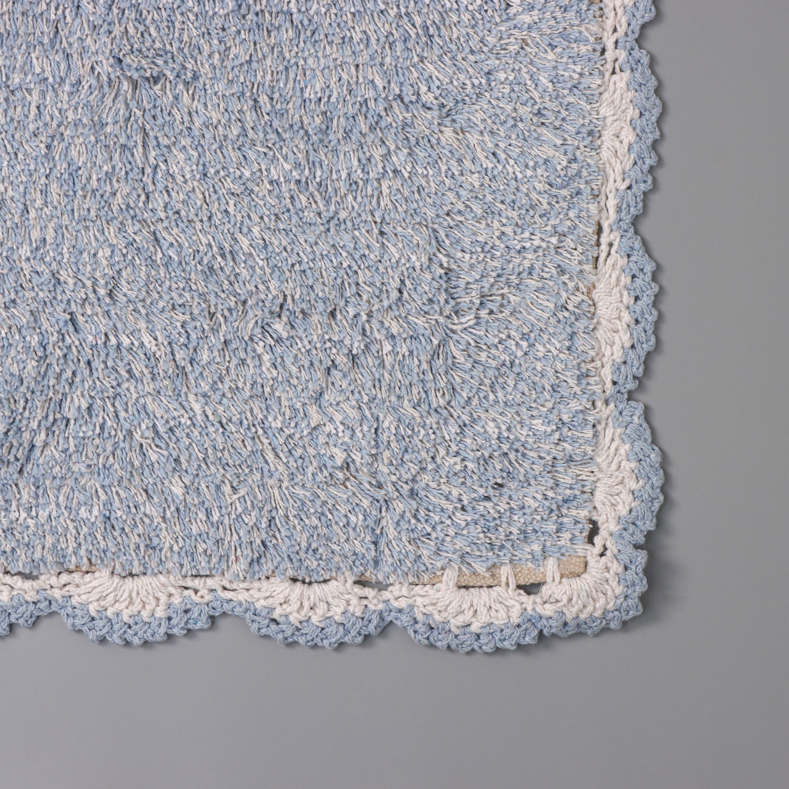 Коврик Доляна для ванной «Тэя» 50×80 см 100% хлопок цвет голубой - фото 8