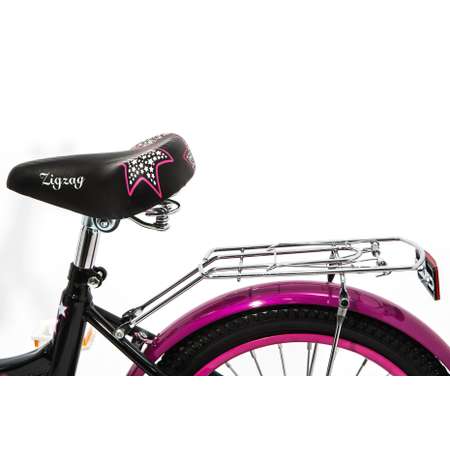 Велосипед ZigZag GIRL Черный малиновый 16 дюймов