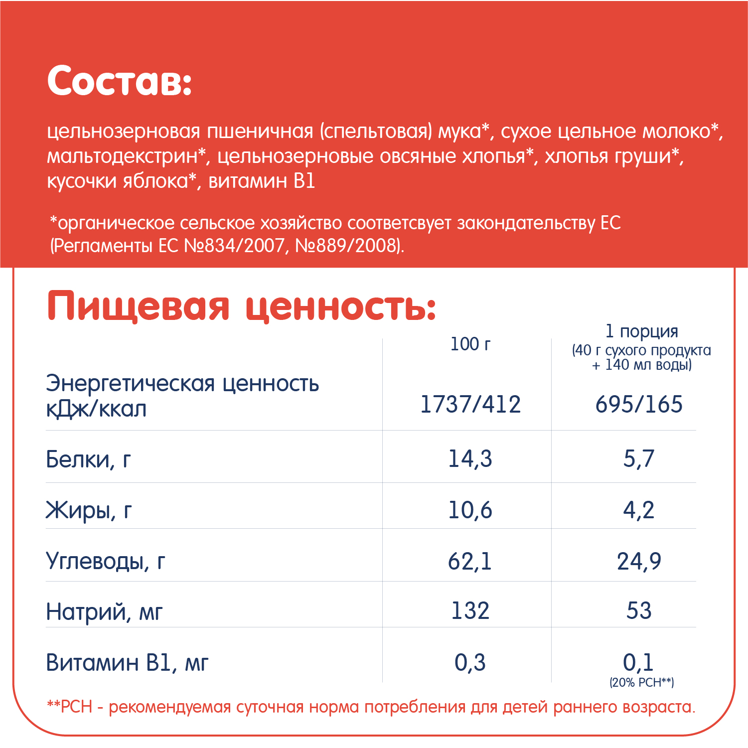 Каша Fleur Alpine пшенично-овсяная груша-яблоко 200г с10месяцев - фото 7