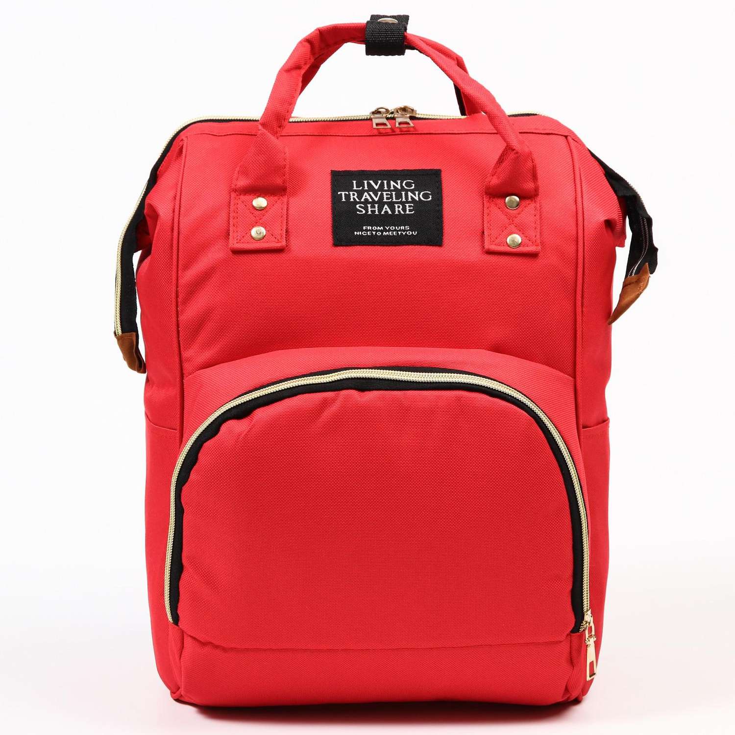 Сумка-рюкзак Sima-Land для хранения вещей малыша цвет красный - фото 2