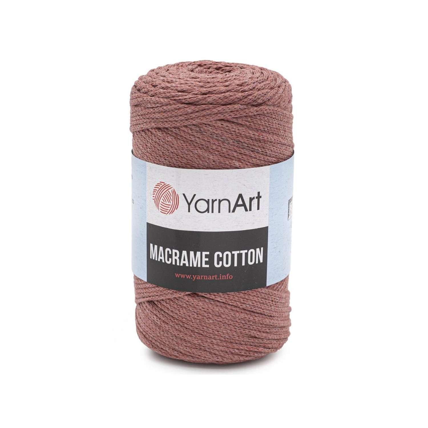 Пряжа YarnArt Macrame Cotton в виде шнура 250 г 225 м 792 пыльный кедр 4 мотка - фото 6