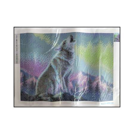 Алмазная мозаика Seichi Воющий волк 30х40 см