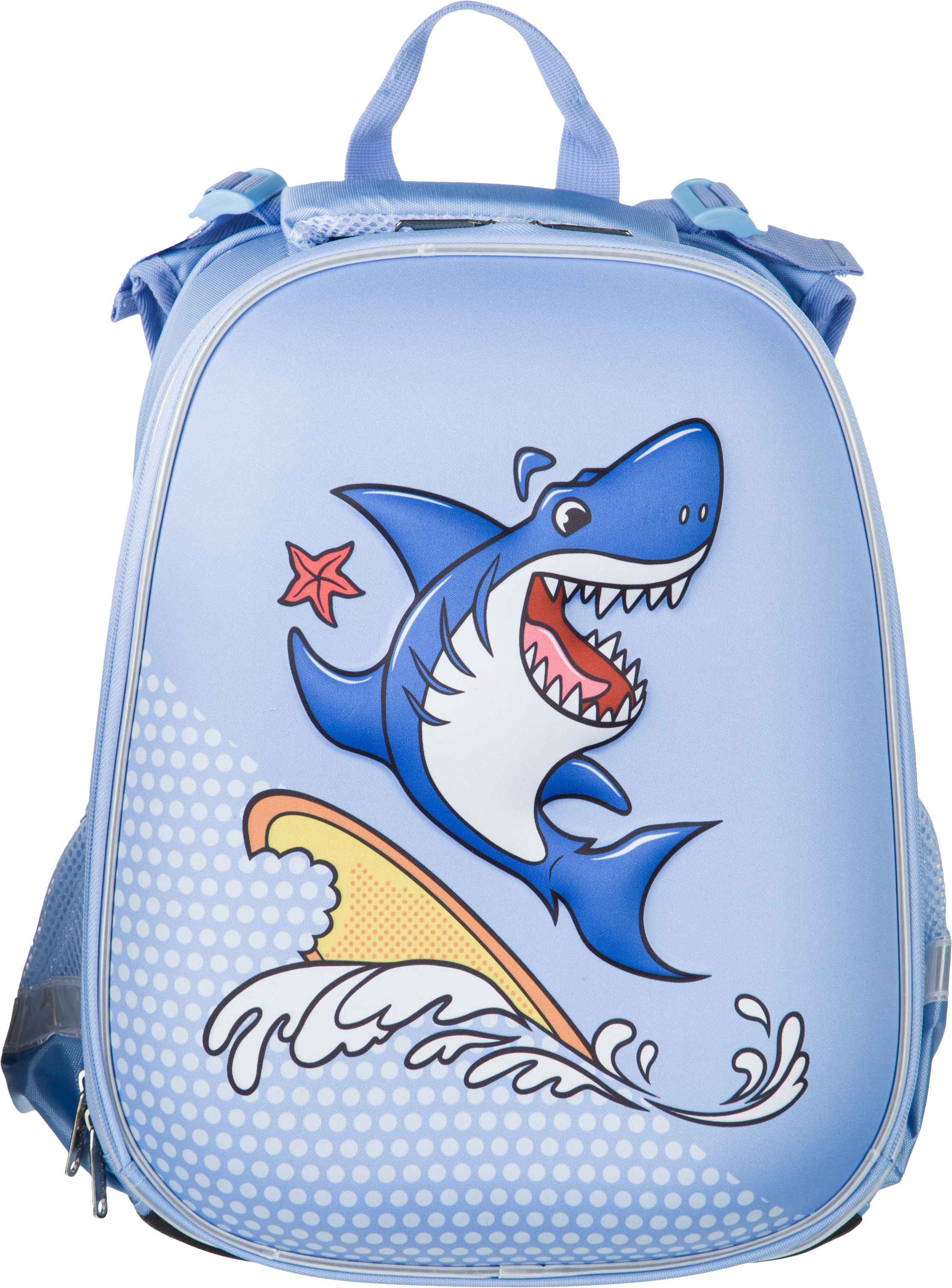 Ранец №1 School 3D Funny shark 2 отделения - фото 1