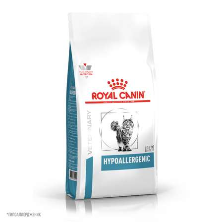 Сухой корм для кошек ROYAL CANIN Hypoallergenic 0.35 кг (при аллергии и заболеваниях кожи, полнорационный)