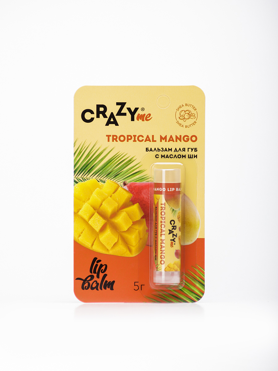 Бальзам для губ CRAZYme Tropical Mango Lip Balm - фото 1