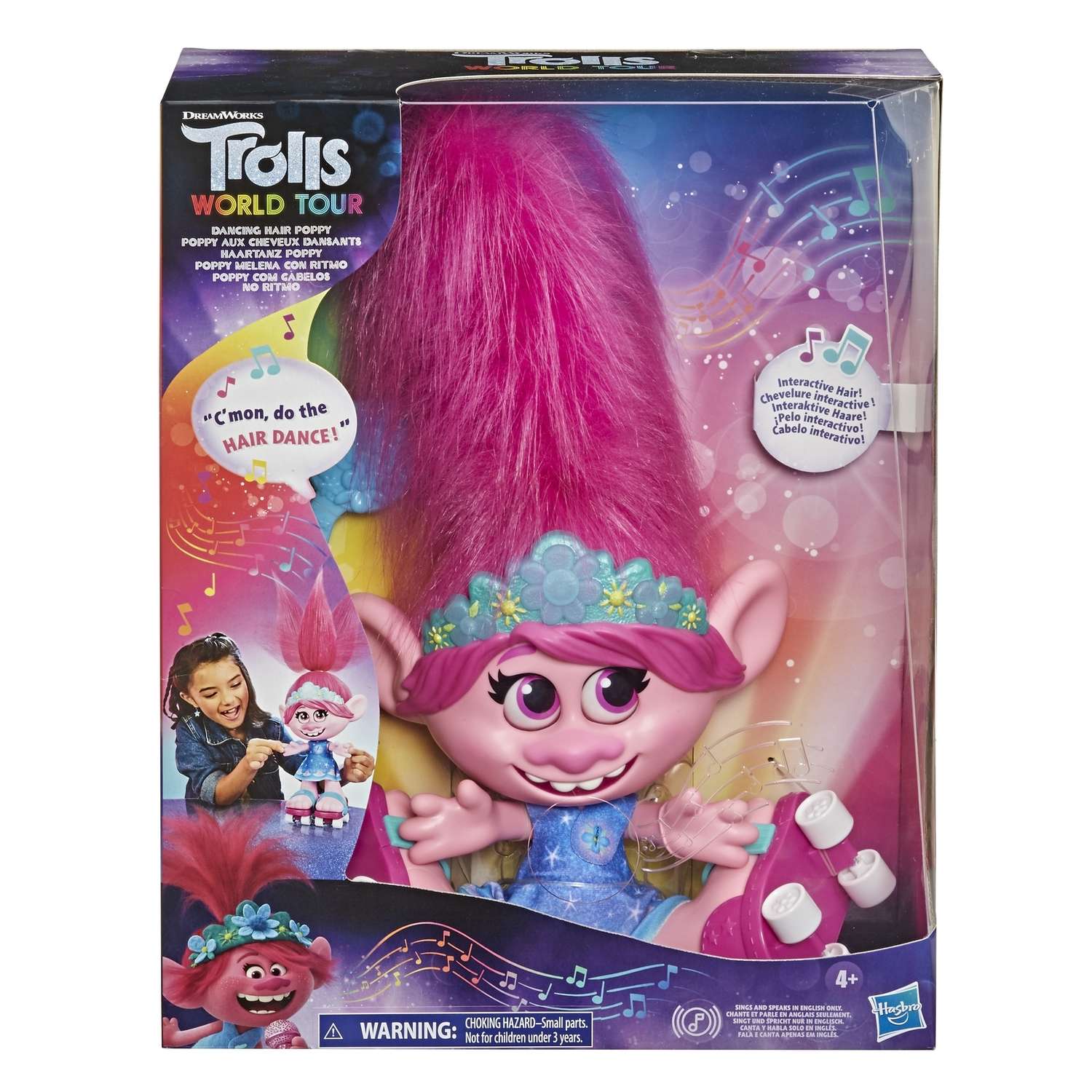 Кукла Trolls 2 Розочка Танцующие волосы E9459RG0 E9459RG0 - фото 2