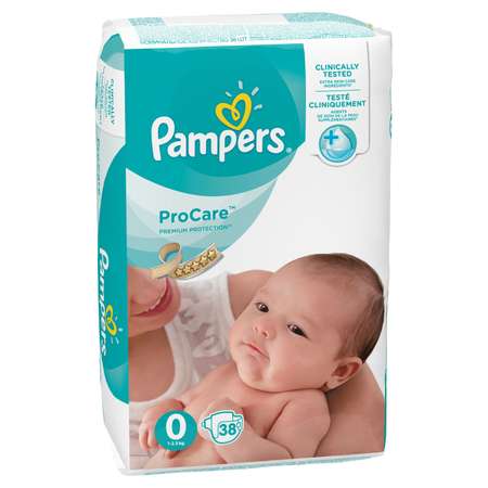 Подгузники Pampers Procare 0 1-2.5кг 38шт