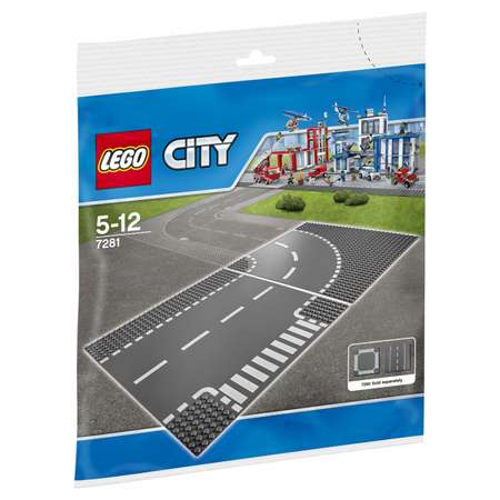 Конструктор LEGO City Supplementary Т-образный перекрёсток и поворот (7281)